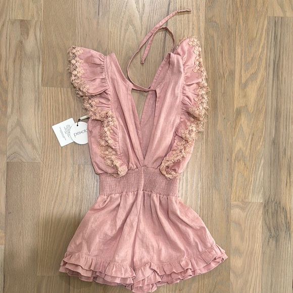 Pink Ruffle Romper - Picture 4 of 5